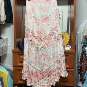 LoveShackFancy Garcelle midi skirt